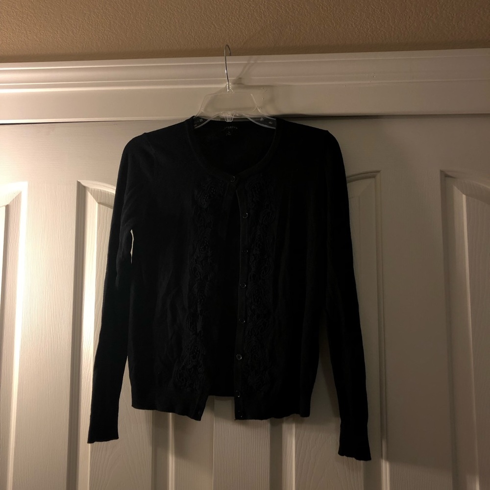 TALBOTS- Black Cardigan